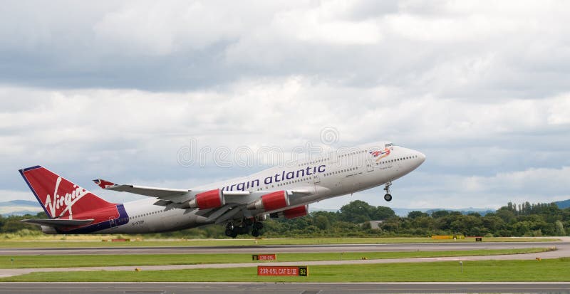 αεροπλάνο η ατλαντική Virgin στοκ εικόνες αεροπλάνο η ατλαντική Virgin στοκ εικόνες