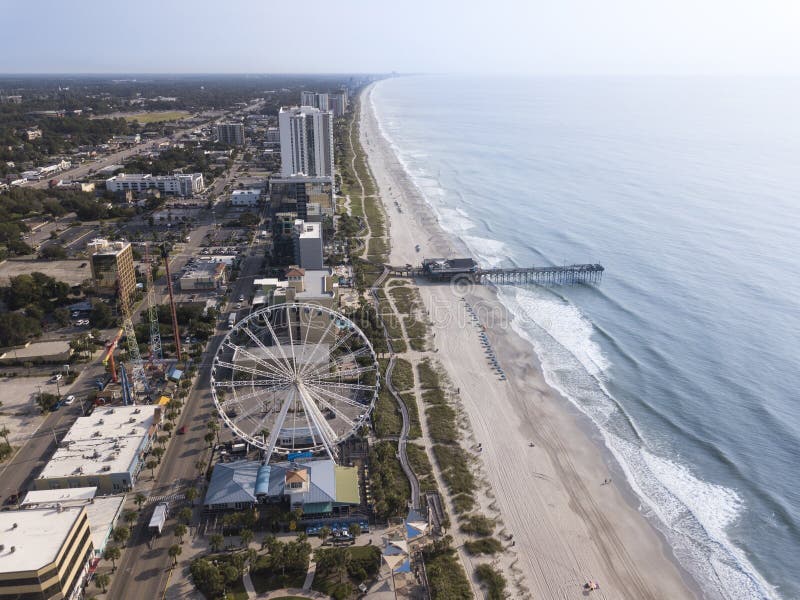 Αεροφωτογραφία της τουριστικής περιοχής Myrtle Beach στη Νότια Καρολίνα, ΗΠΑ στοκ εικόνες Αεροφωτογραφία της τουριστικής περιοχής Myrtle Beach στη Νότια Καρολίνα, ΗΠΑ στοκ εικόνες