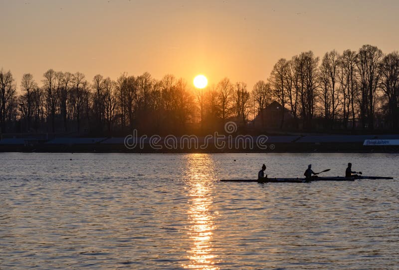 The Idroscalo is an artificial lake in Milan, Italy that was originally constructed as a seaplane airport. It opened on 28 October 1930, in the heyday of seaplanes. When the use of seaplanes for passenger transport declined it became a recreational and sport facility.
The lake is 2,600 m 8,500 ft long and was constructed in the late 1920s. Its width ranges from 250 m 820 ft to 400 m 1,300 ft and depth from 3 m 9.8 ft to 5 m 16 ft. It is situated between the municipalities of Segrate and Peschiera Borromeo, just within Milan`s city limits and near Linate Airport. 
Various water sports are practiced on the lake. The Idroscalo is an artificial lake in Milan, Italy that was originally constructed as a seaplane airport. It opened on 28 October 1930, in the heyday of seaplanes. When the use of seaplanes for passenger transport declined it became a recreational and sport facility.
The lake is 2,600 m 8,500 ft long and was constructed in the late 1920s. Its width ranges from 250 m 820 ft to 400 m 1,300 ft and depth from 3 m 9.8 ft to 5 m 16 ft. It is situated between the municipalities of Segrate and Peschiera Borromeo, just within Milan`s city limits and near Linate Airport. 
Various water sports are practiced on the lake.