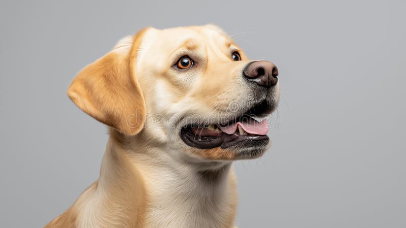 Αισθητική ανάκτηση Labrador σε ουδέτερο φόντο ελεύθερη απεικόνιση δικαιώματος