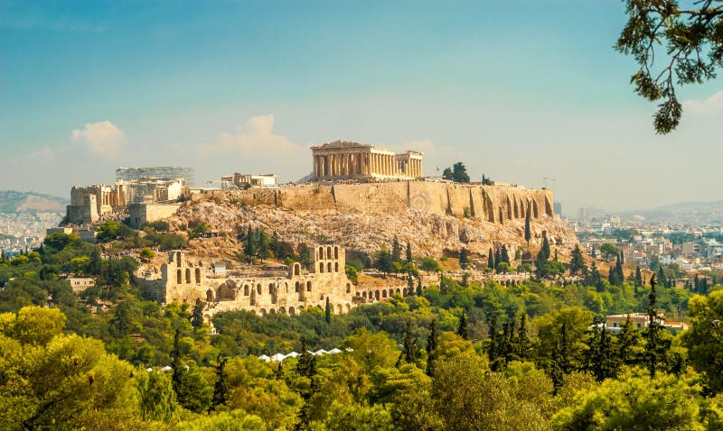 Ακρόπολη της Αθήνας στοκ εικόνα με δικαίωμα ελεύθερης χρήσης