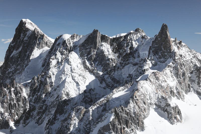 Αλπικό τοπίο στο Haute Savoie Από τα αριστερά προς τα δεξιά της εικόνας: Οι Παππούδες Γιώδες, η κορυφογραμμή του Rochefort και το στοκ φωτογραφία με δικαίωμα ελεύθερης χρήσης