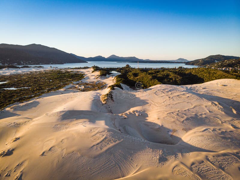 Αμμόλοφος στην πόλη Florianopolis στοκ φωτογραφίες