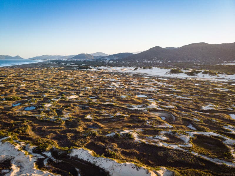 Αμμόλοφος στην πόλη Florianopolis στοκ εικόνα