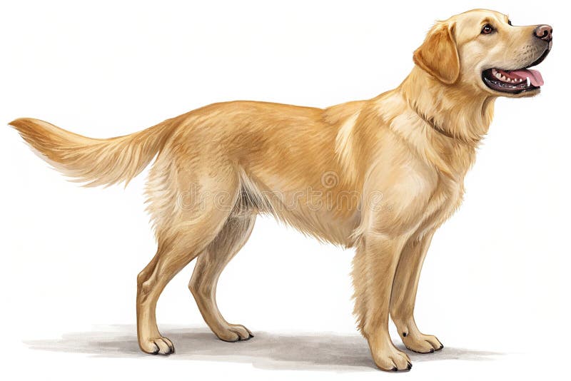 Ανάκτηση Labrador απομονωμένο σε διαφανές φόντο ελεύθερη απεικόνιση δικαιώματος