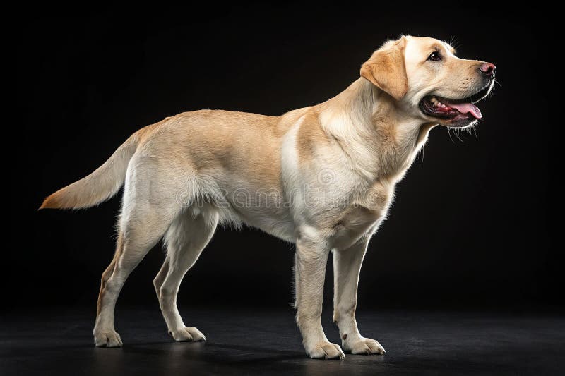 Ανάκτηση Labrador απομονωμένο σε διαφανές φόντο απεικόνιση αποθεμάτων