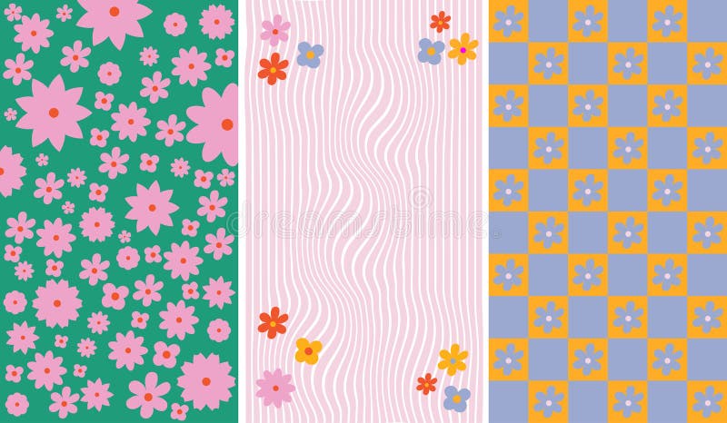 Ανααισθητικά Βοτανικά Σχέδια Με Μοτίβο Floral. Σχέδιο για άνθη απεικόνιση αποθεμάτων