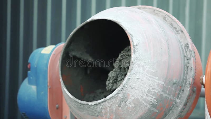 Αναμικτήρας Beton στο εργοτάξιο απόθεμα βίντεο