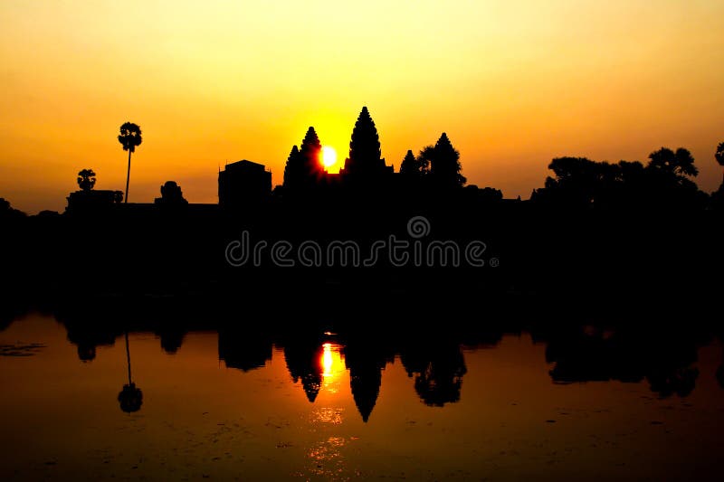 Sunrise at Ankor Wat, Siem Reap, Cambodia. Sunrise at Ankor Wat, Siem Reap, Cambodia