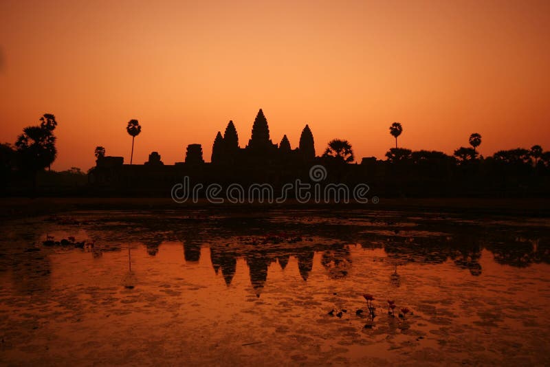 Sunrise at Ankor Wat, Siem Reap, Cambodia. Sunrise at Ankor Wat, Siem Reap, Cambodia