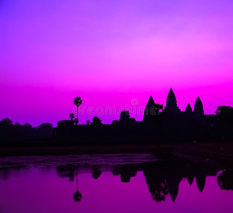 Panorama Mist sunrise tropical Angkor wat Siem Reap in Cambodia. Panorama Mist sunrise tropical Angkor wat Siem Reap in Cambodia.