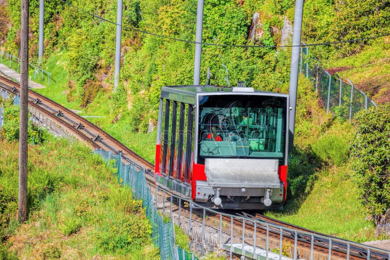 Lift to Floyen from famous Bergen Norway. Lift to Floyen from famous Bergen Norway