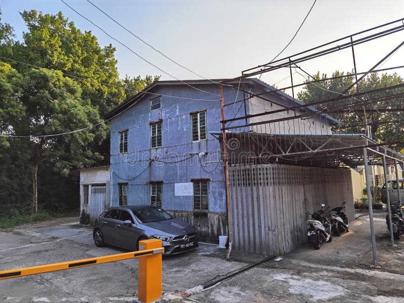 αντίκα πορτογαλικά μακάο κολοκάι χωριό ψευδάργυρος μεταλλική αρχιτεκτονική έπαυλη ουνέσκο κληρονομιά μακάο νεοκλασικό μακάο αποικι στοκ φωτογραφίες με δικαίωμα ελεύθερης χρήσης