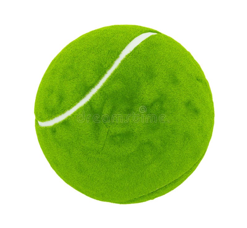 3d render green tennis ball isolated on white background. 3d render green tennis ball isolated on white background