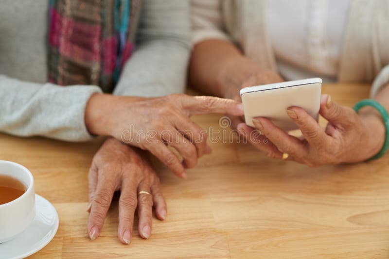 Ανώτεροι χρήστες στοκ εικόνα Ανώτεροι χρήστες στοκ εικόνα