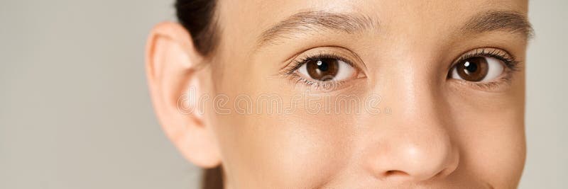 Adorable teenage girl looking at camera., stock photo. Adorable teenage girl looking at camera., stock photo