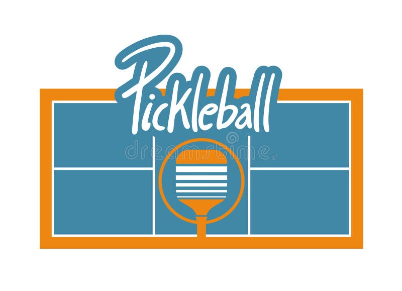 Creative design of Pickleball courtl illustration. Creative design of Pickleball courtl illustration