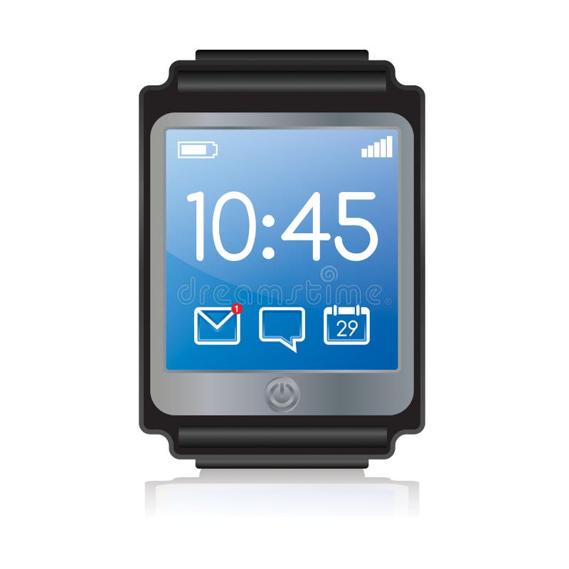 Απεικόνιση Smartwatch ελεύθερη απεικόνιση δικαιώματος