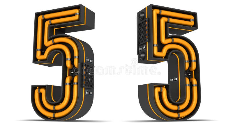 απεικόνιση απόδοσης neon light 3d με διαδρομές αποκοπής. διανυσματική απεικόνιση