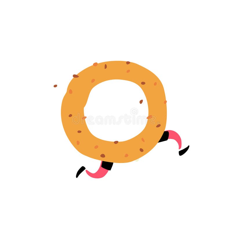 Απεικόνιση νόστιμο bagel r Χαρακτήρας με τα πόδια Εικονίδιο για την περιοχή στο άσπρο υπόβαθρο Σημάδι, λογότυπο για το κατάστημα απεικόνιση αποθεμάτων Απεικόνιση νόστιμο bagel r Χαρακτήρας με τα πόδια Εικονίδιο για την περιοχή στο άσπρο υπόβαθρο Σημάδι, λογότυπο για το κατάστημα απεικόνιση αποθεμάτων