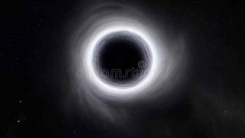 Απεικόνιση της ιδέας Black Τρύπας στο διάστημα SciFi διανυσματική απεικόνιση