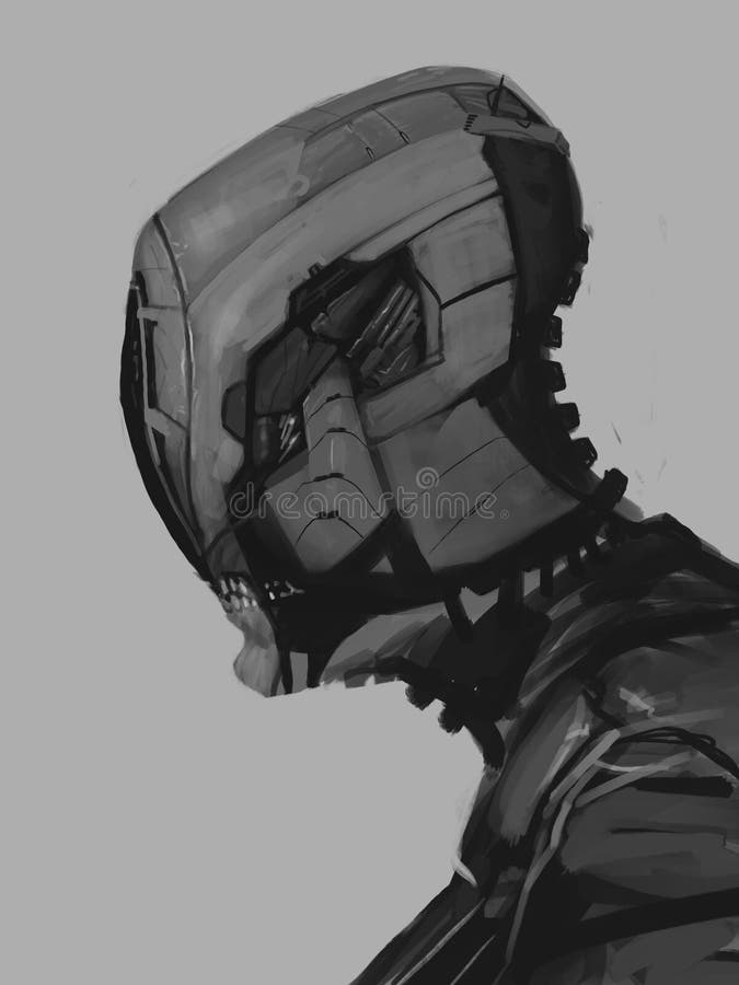 απεικόνιση του πλάσματος του cyborg από τη μελλοντική ψηφιακή απεικόνιση απεικόνιση αποθεμάτων