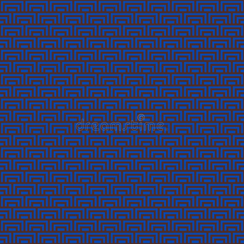 απλό διανυσματικό σχέδιο γραφικών pixel χωρίς ραφή με ελάχιστα εντυπωσιακά χρώματα denim blue και καφέ, γεωμετρικό αφηρημένο δομικ ελεύθερη απεικόνιση δικαιώματος