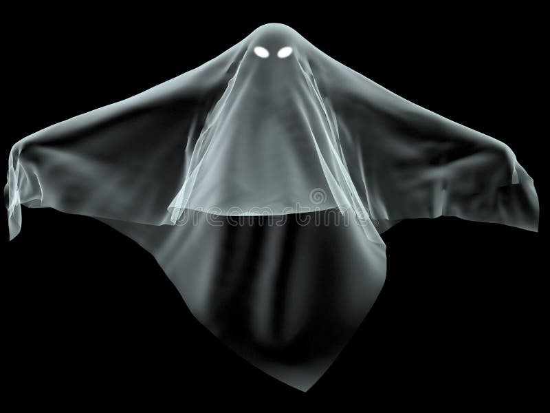 Halloween ghost with copy-space. Digitally created image. Halloween ghost with copy-space. Digitally created image.