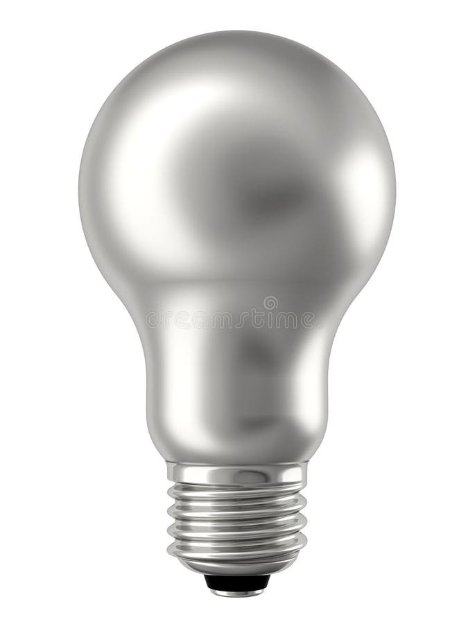 απομονωμένο lightbulb ασημένιο λ&epsi στοκ εικόνα με δικαίωμα ελεύθερης χρήσης απομονωμένο lightbulb ασημένιο λ&epsi στοκ εικόνα με δικαίωμα ελεύθερης χρήσης