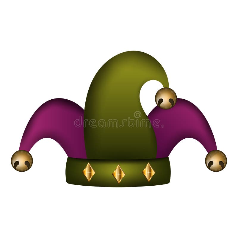 Isolated harlequin hat. Mardi gras - Vector illustration. Isolated harlequin hat. Mardi gras - Vector illustration