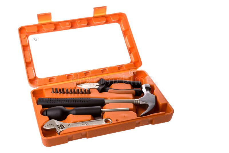 Isolated image of a tool box. Isolated image of a tool box.