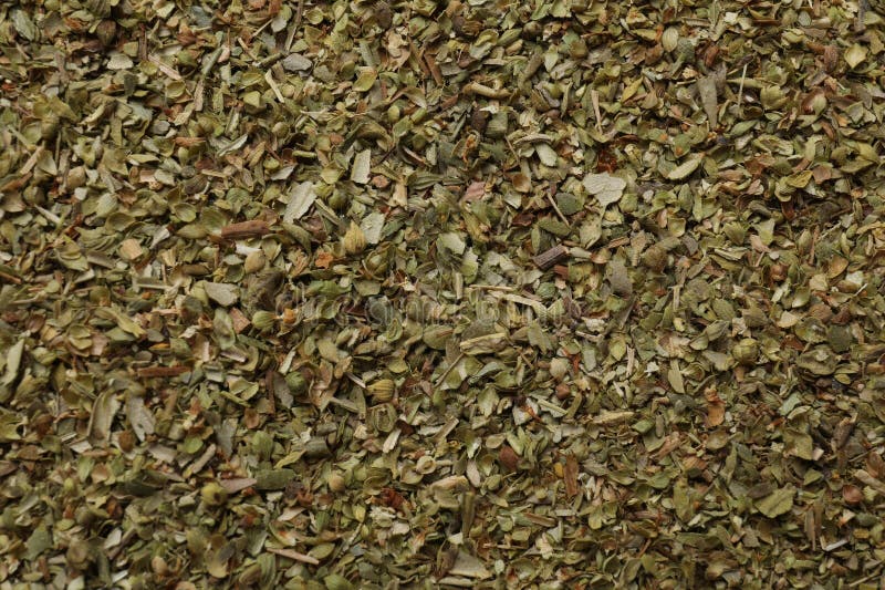 Αποξηραμένο oregano ως άνω όψη. Αρωματικό βότανο στοκ εικόνες