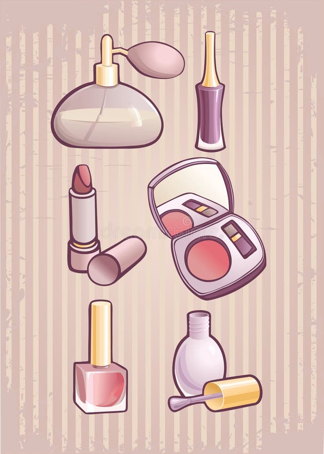 Set of different cosmetics. make-up. Set of different cosmetics. make-up