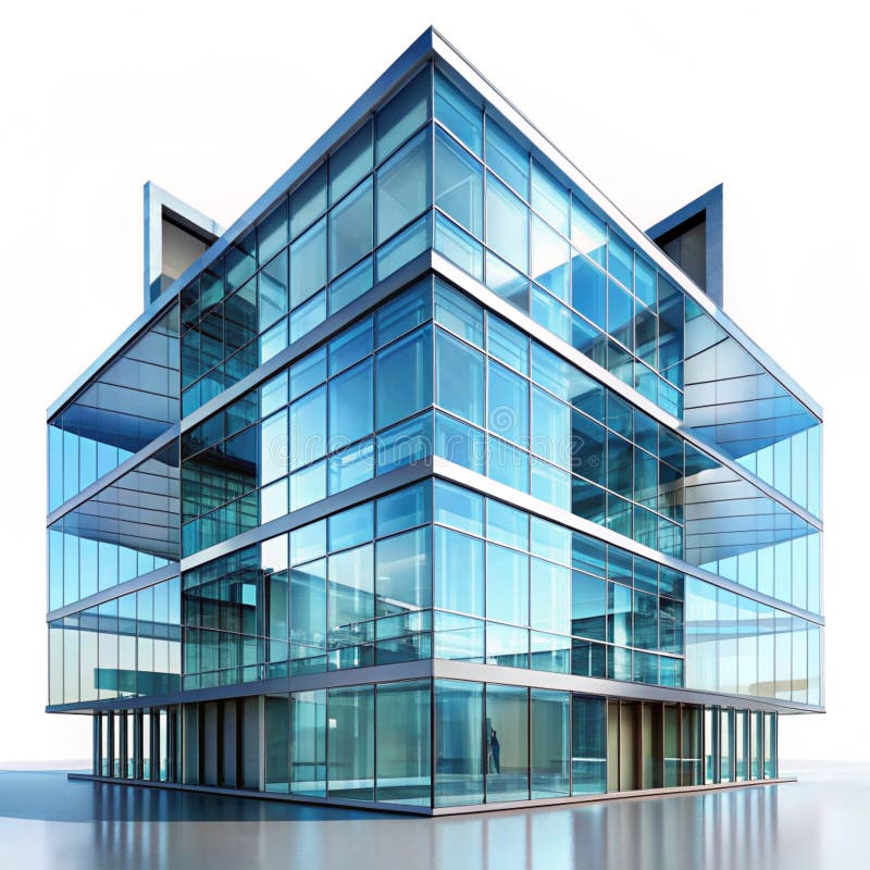 Αποτύπωση futuristic building 3D διανυσματική απεικόνιση