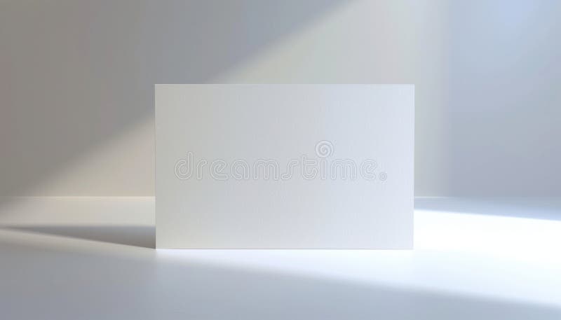 απόδοση 3d κενής κάρτας χαρτιού στο λευκό φόντο αποδίδει ρεαλιστική εικόνα κενής κάρτας χαρτιού. λευκό φόντο διανυσματική απεικόνιση
