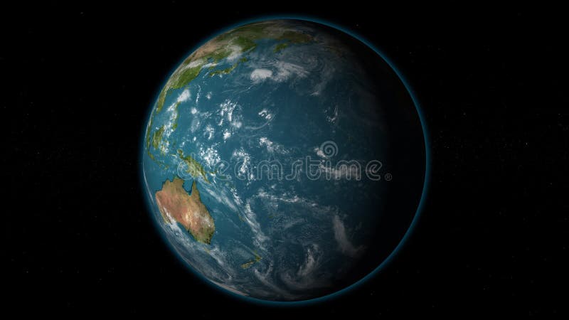 απόδοση 4k 3d περιβάλλοντος φόντου περιστρεφόμενης γης απεικόνιση αποθεμάτων