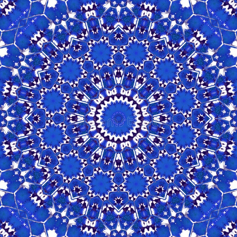 Απόκρυφο μπλε cornflower στο floral ύφος καλειδοσκόπιων κύκλων στοκ εικόνα με δικαίωμα ελεύθερης χρήσης Απόκρυφο μπλε cornflower στο floral ύφος καλειδοσκόπιων κύκλων στοκ εικόνα με δικαίωμα ελεύθερης χρήσης