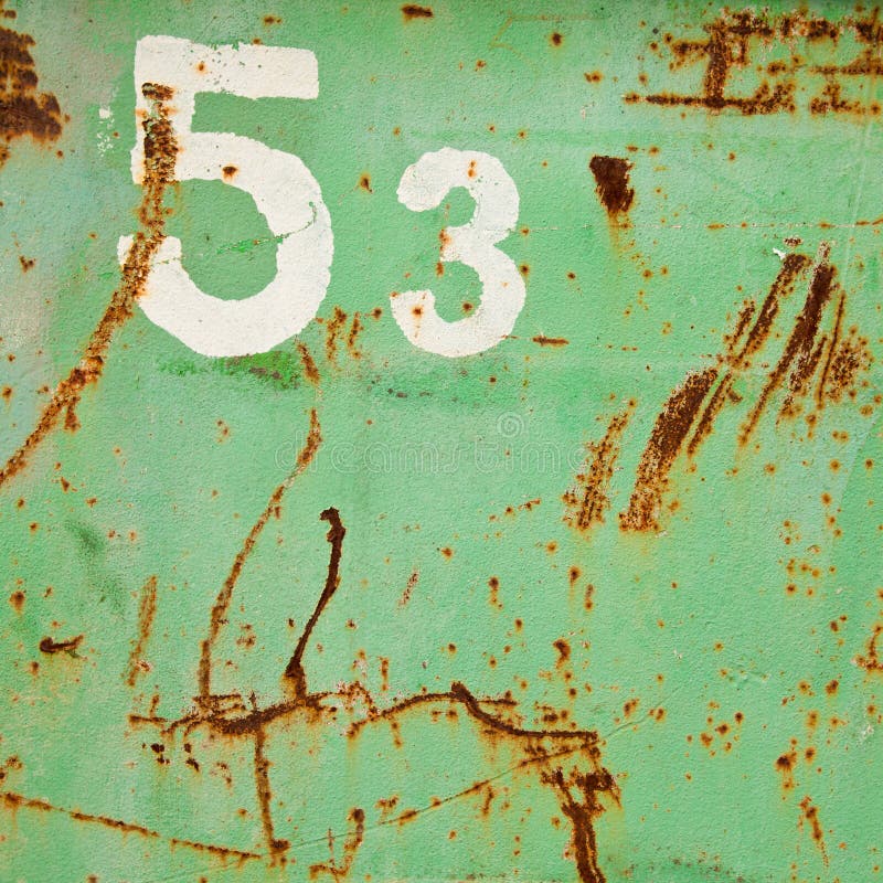 αριθμός 53 grunge στοκ εικόνα με δικαίωμα ελεύθερης χρήσης