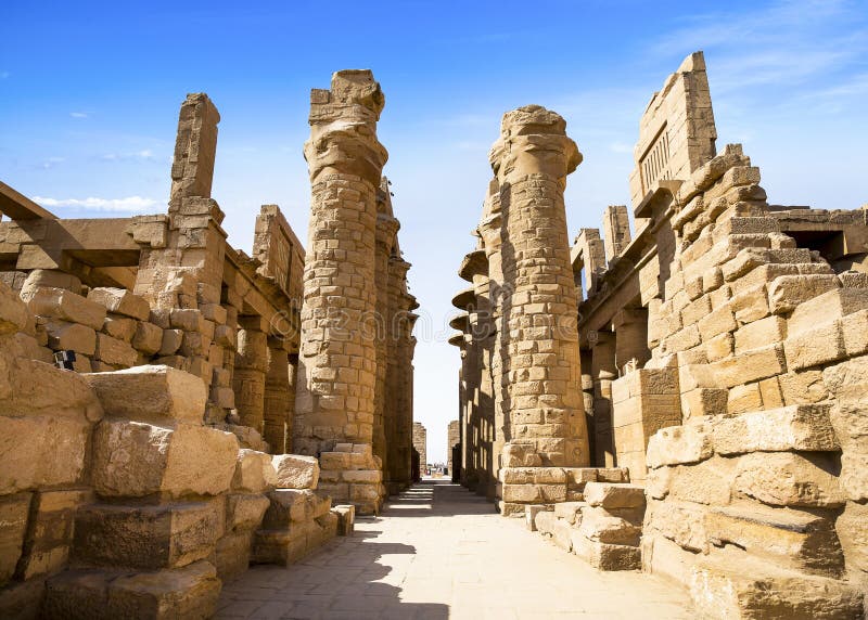 Αρχαίες καταστροφές του ναού Karnak, Luxor, Αίγυπτος