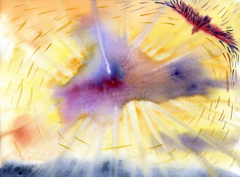 αρχαίο watercolor εγγράφου ανασκόπησης σκοτεινό κίτρινο Ανύψωση αετών υψηλή στον ουρανό διανυσματική απεικόνιση αρχαίο watercolor εγγράφου ανασκόπησης σκοτεινό κίτρινο Ανύψωση αετών υψηλή στον ουρανό διανυσματική απεικόνιση