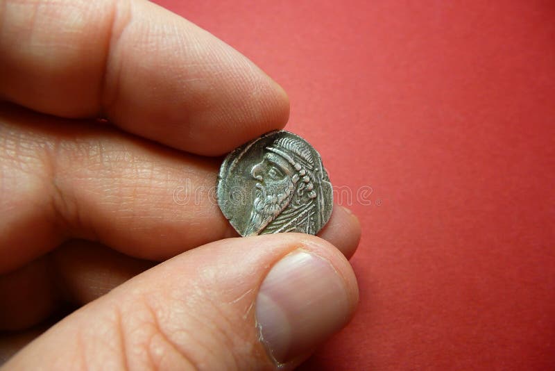 αρχαίο νόμισμα ΙΙ mithridates στοκ φωτογραφία με δικαίωμα ελεύθερης χρήσης