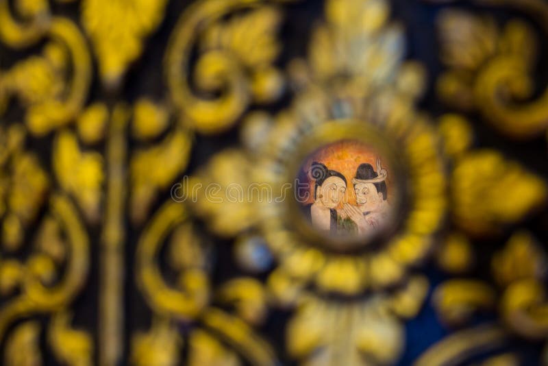 αρχαίος βουδιστικός mural ναός στοκ φωτογραφίες αρχαίος βουδιστικός mural ναός στοκ φωτογραφίες