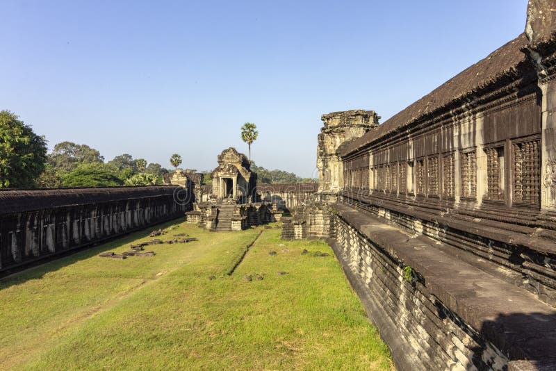 Αρχαίος ναός Wat Angkor σύνθετος, ο Βορράς χίλια βιβλιοθήκη Θεών, ένα από τα μεγαλύτερα θρησκευτικά μνημεία στον κόσμο στοκ φωτογραφίες με δικαίωμα ελεύθερης χρήσης