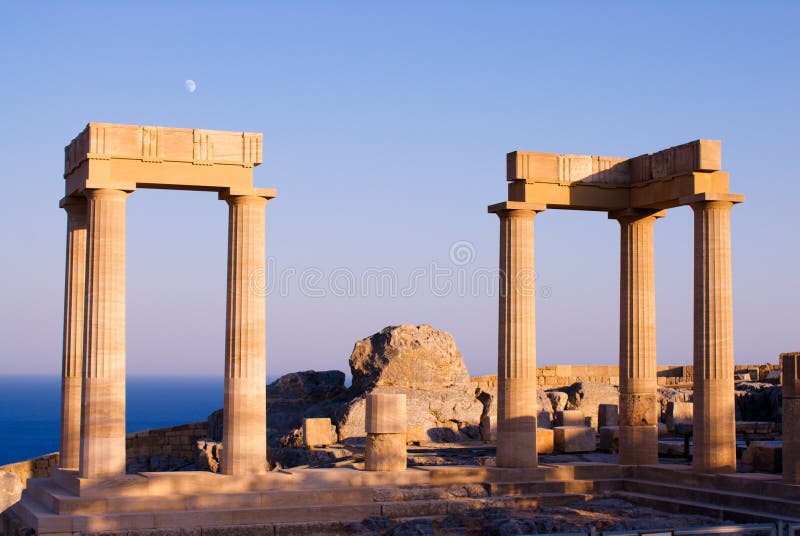 αρχαίος ναός καταστροφών στοκ εικόνα με δικαίωμα ελεύθερης χρήσης