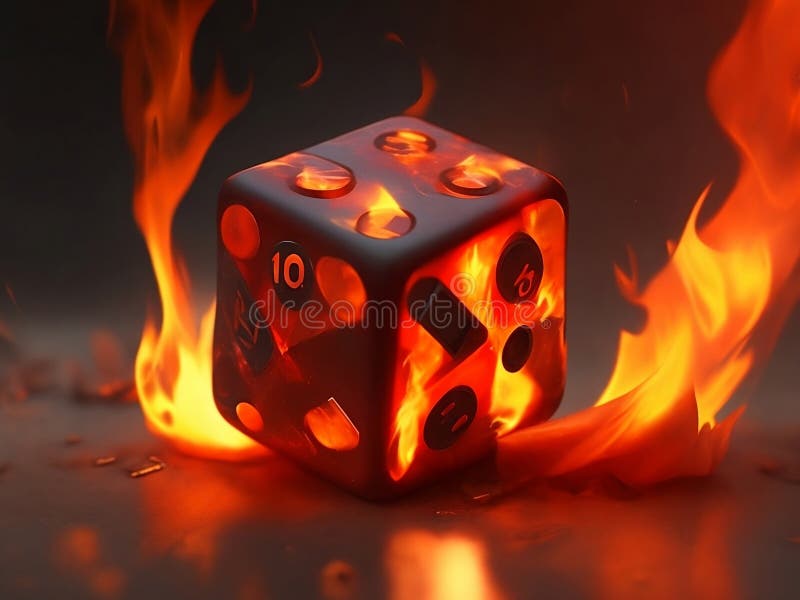 αρχείο infernos : αποτύπωση ζαριών ζαριών για βραδιές παιχνιδιών και διακόσμηση ελεύθερη απεικόνιση δικαιώματος
