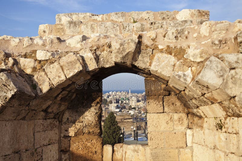 Architecture of Tripoli seen from the Citadel. Architecture of Tripoli seen from the Citadel