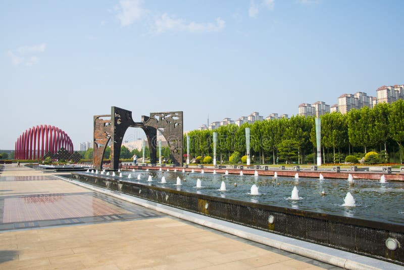 China and Asia, Tianjin Wuqing, cultural park, space conversion, form by four door open the door to form and relief in a clockwise arrangement is divided into four parts: 1. The history of water transport of grain to the capital culture. Painting and calligraphy culture. Folk culture. Urban culture, a clear three-dimensional show of Wuqing culture massiness details and the future development trend. Sculpture, on the central void under two semi-circular clever image will ancient timer, hourglass into one that fit the theme of space-time conversion of the meaning. China and Asia, Tianjin Wuqing, cultural park, space conversion, form by four door open the door to form and relief in a clockwise arrangement is divided into four parts: 1. The history of water transport of grain to the capital culture. Painting and calligraphy culture. Folk culture. Urban culture, a clear three-dimensional show of Wuqing culture massiness details and the future development trend. Sculpture, on the central void under two semi-circular clever image will ancient timer, hourglass into one that fit the theme of space-time conversion of the meaning.