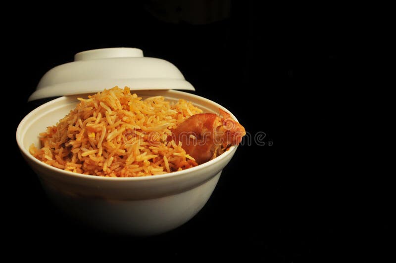 Ασιατικό biryani κοτόπουλου κουζίνας στοκ φωτογραφίες