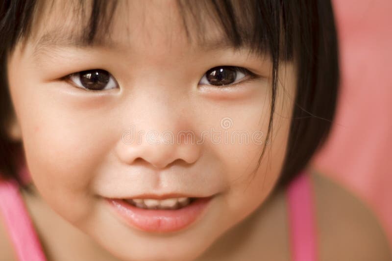 Portrait of a little Asian girl. Portrait of a little Asian girl