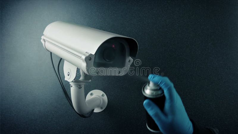 Ασπρόμαυρη Κάμερα Και Προβολή Οθόνης CCTV - Ληστής Τράπεζας, Προστασία Προσωπικών Δεδομένων